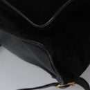 GUCCI Bamboo Backpack Suede Leather Black Gold 003 58 0016 Auth nb007-17