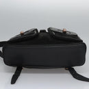 GUCCI Bamboo Backpack Suede Leather Black Gold 003 2058 0016 Auth nb010-5