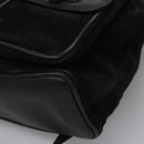 GUCCI Bamboo Backpack Suede Leather Black Gold 003 2058 0016 Auth nb010-18