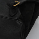 GUCCI Bamboo Backpack Suede Leather Black Gold 003 2058 0016 Auth nb010-20