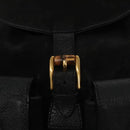 GUCCI Bamboo Backpack Suede Leather Black Gold 003 2058 0016 Auth nb010-25