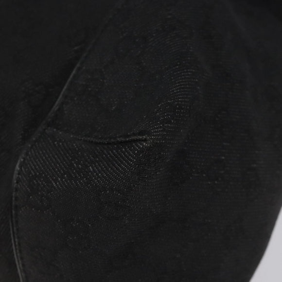 GUCCI GG Canvas Shoulder Bag Black 101292 Auth nb011