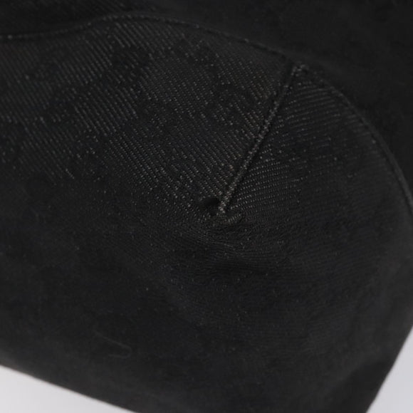 GUCCI GG Canvas Shoulder Bag Black 101292 Auth nb011