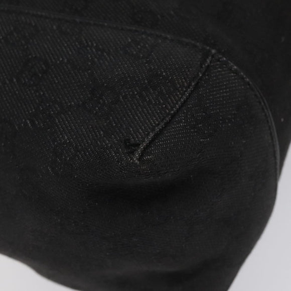 GUCCI GG Canvas Shoulder Bag Black 101292 Auth nb011