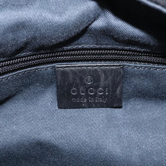 GUCCI GG Canvas Shoulder Bag Black 101292 Auth nb011