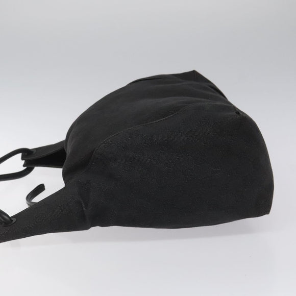 GUCCI GG Canvas Shoulder Bag Black 101292 Auth nb011