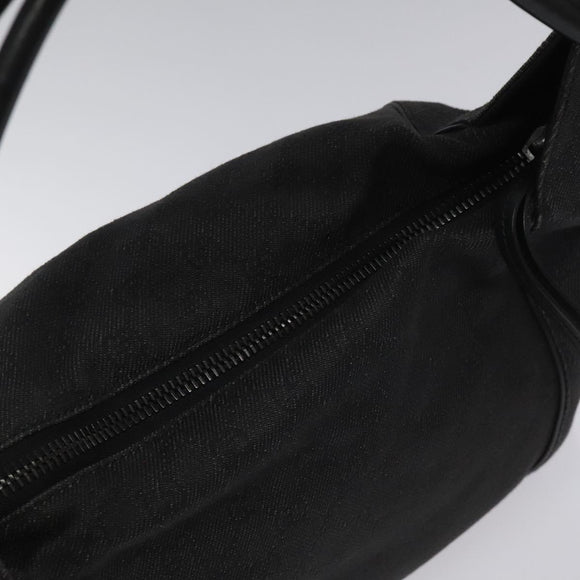 GUCCI GG Canvas Shoulder Bag Black 101292 Auth nb011