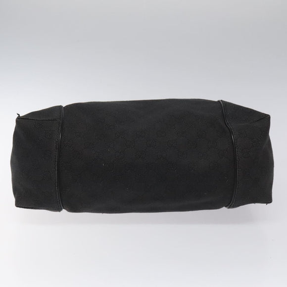GUCCI GG Canvas Shoulder Bag Black 101292 Auth nb011
