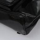 GUCCI Bamboo Backpack Patent leather Black 003 2058 0030 Auth nb014-18