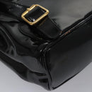 GUCCI Bamboo Backpack Patent leather Black 003 2058 0030 Auth nb014-19