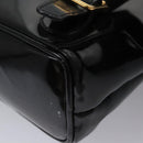 GUCCI Bamboo Backpack Patent leather Black 003 2058 0030 Auth nb014-20