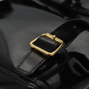 GUCCI Bamboo Backpack Patent leather Black 003 2058 0030 Auth nb014-21