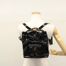 GUCCI Bamboo Backpack Patent leather Black 003 2058 0030 Auth nb014-33