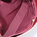 BURBERRY Nova Check Shoulder Bag Canvas Beige Gold Auth nb028-11