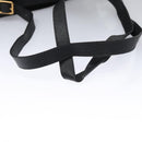 GUCCI Bamboo Backpack Suede Leather Black Gold 003 1705 0030 Auth nb031-9