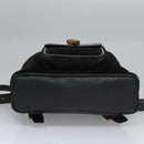 GUCCI Bamboo Backpack Suede Leather Black Gold 003 1705 0030 Auth nb031-5