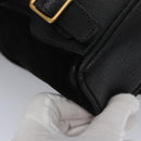 GUCCI Bamboo Backpack Suede Leather Black Gold 003 1705 0030 Auth nb031-19