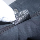 GUCCI GG Canvas Tote Bag Nylon Outlet Black Silver 268639 Auth nb032-12
