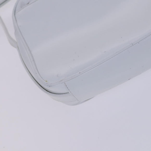 GUCCI Shoulder Bag Patent leather White Auth nb038