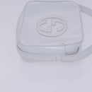 GUCCI Shoulder Bag Patent leather White Auth nb038-3
