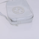 GUCCI Shoulder Bag Patent leather White Auth nb038-4