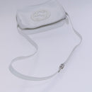 GUCCI Shoulder Bag Patent leather White Auth nb038-7
