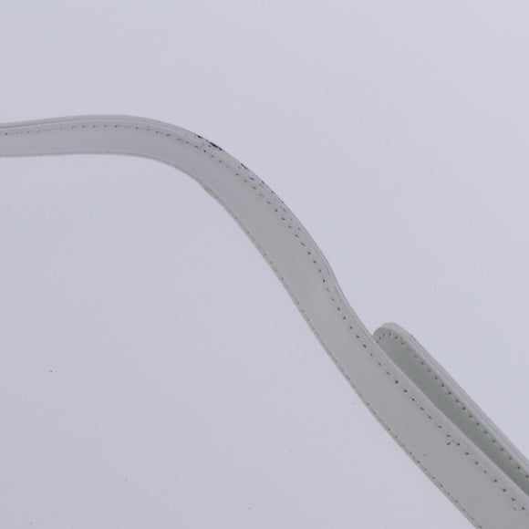 GUCCI Shoulder Bag Patent leather White Auth nb038