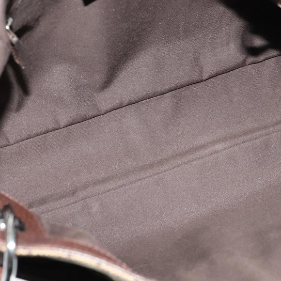 GUCCI GG Canvas Shoulder Bag Beige Silver 121023 Auth nb042A