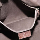 GUCCI GG Canvas Shoulder Bag Beige Silver 121023 Auth nb042-20