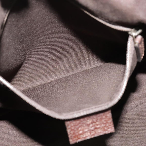 GUCCI GG Canvas Shoulder Bag Beige Silver 121023 Auth nb042