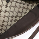 GUCCI GG Canvas Shoulder Bag Beige Silver 121023 Auth nb042-11