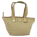 GUCCI GG Canvas Sherry Line Tote Bag Beige Pink gold 131230 Auth nb048-1