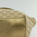 GUCCI GG Canvas Sherry Line Tote Bag Beige Pink gold 131230 Auth nb048-11