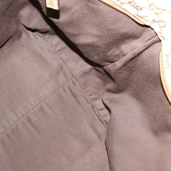 GUCCI GG Canvas Sherry Line Tote Bag Beige Pink gold 131230 Auth nb048