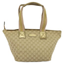 GUCCI GG Canvas Sherry Line Tote Bag Beige Pink gold 131230 Auth nb048-2