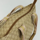 GUCCI GG Canvas Sherry Line Tote Bag Beige Pink gold 131230 Auth nb048-6