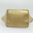 GUCCI GG Canvas Sherry Line Tote Bag Beige Pink gold 131230 Auth nb048-9