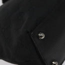 GUCCI GG Canvas Tote Bag Black Silver 120840 Auth nb060-16
