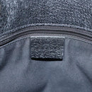 GUCCI GG Canvas Tote Bag Black Silver 120840 Auth nb060-17