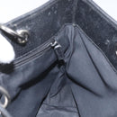 GUCCI GG Canvas Tote Bag Black Silver 120840 Auth nb060-18