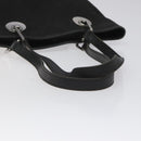 GUCCI GG Canvas Tote Bag Black Silver 120840 Auth nb060-7