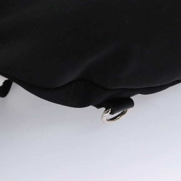 GUCCI Web Sherry Line Shoulder Bag Nylon Silver Black Red 246409 Auth nb073