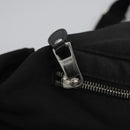 GUCCI Web Sherry Line Shoulder Bag Nylon Silver Black Red 246409 Auth nb073-18