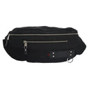 GUCCI Web Sherry Line Shoulder Bag Nylon Silver Black Red 246409 Auth nb073-13