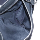 GUCCI Web Sherry Line Shoulder Bag Nylon Silver Black Red 246409 Auth nb073-23