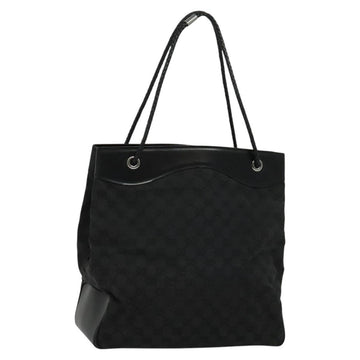 GUCCI GG Canvas Tote Bag Black 109141 Auth nb078