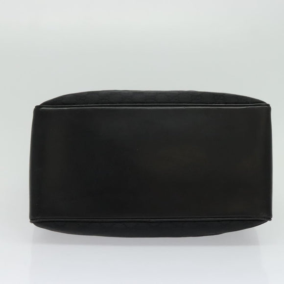 GUCCI GG Canvas Tote Bag Black 109141 Auth nb078