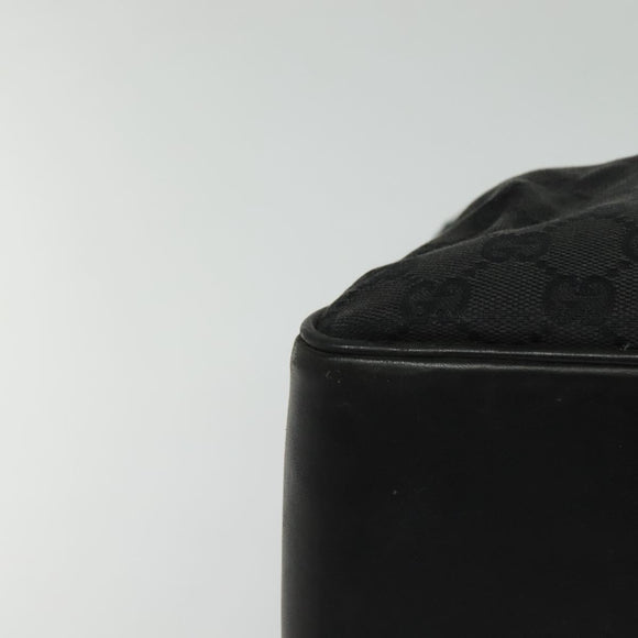 GUCCI GG Canvas Tote Bag Black 109141 Auth nb078