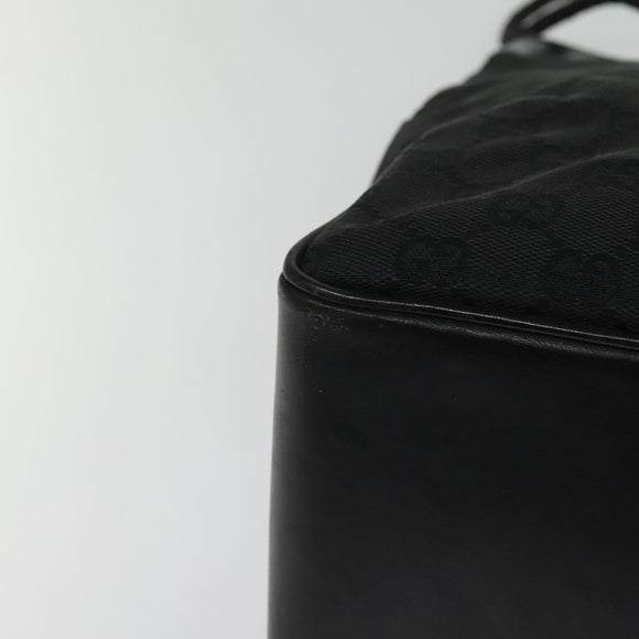 GUCCI GG Canvas Tote Bag Black 109141 Auth nb078