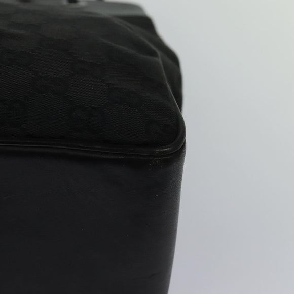 GUCCI GG Canvas Tote Bag Black 109141 Auth nb078